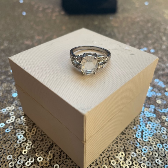 Opal Simulated Necklace & Ring Set - Picture 8 of 10